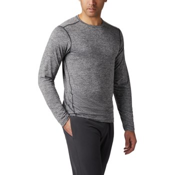 Columbia Deschutes Runner Long Sleeve Big, Sudaderas Negros Para Hombre | 184503-TRF